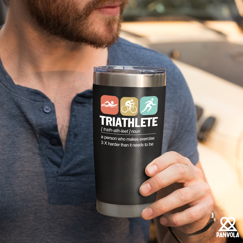 Panvola Triathlete Definition Athlete Gifts Tumbler