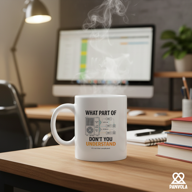 Panvola What Part of Don't You Understand Hvac Tech Ceramic Mug 11oz White