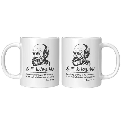 Democritus and Entropy Science Teacher Greek Philosopher Gift Mug 11oz - Panvola