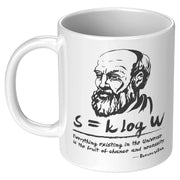 Democritus and Entropy Science Teacher Greek Philosopher Gift Mug 11oz - Panvola