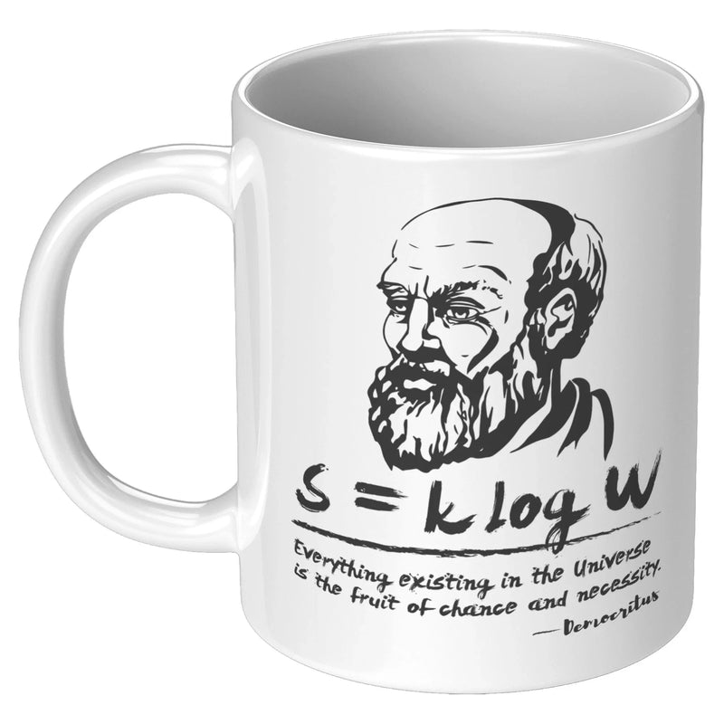 Democritus and Entropy Science Teacher Greek Philosopher Gift Mug 11oz - Panvola