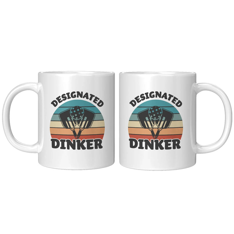 Designated Dinker Pickleball Ceramic Mug 11oz White - Panvola