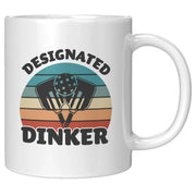 Designated Dinker Pickleball Ceramic Mug 11oz White - Panvola