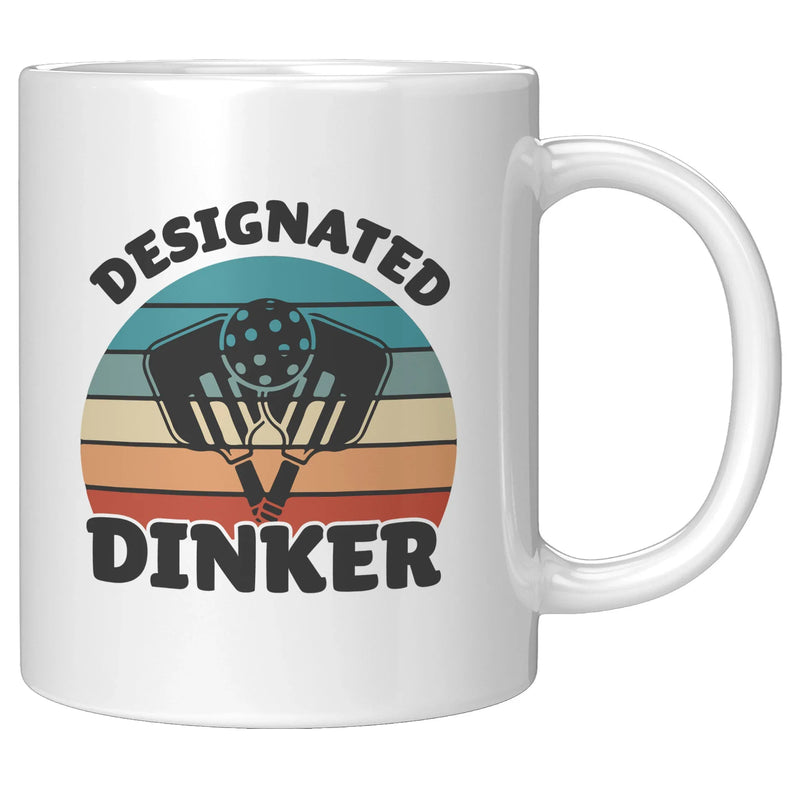 Designated Dinker Pickleball Ceramic Mug 11oz White - Panvola