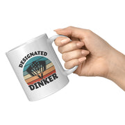 Designated Dinker Pickleball Ceramic Mug 11oz White - Panvola