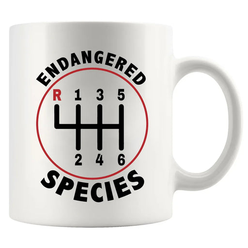 Endangered Species Ceramic Mug 11 oz White - Panvola