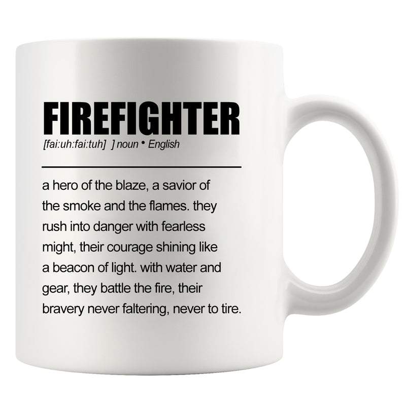 Firefighter Definition Mug 11oz White