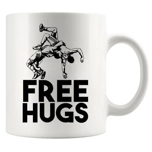 Free Hugs Ceramic Mug 11 oz White - Panvola