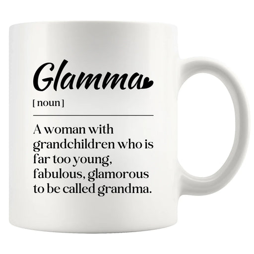 Glamma Definition Ceramic Mug 11 oz White - Panvola