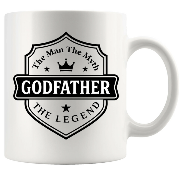 Godfather The Man The Myth The Legend Ceramic Mug 11 oz White
