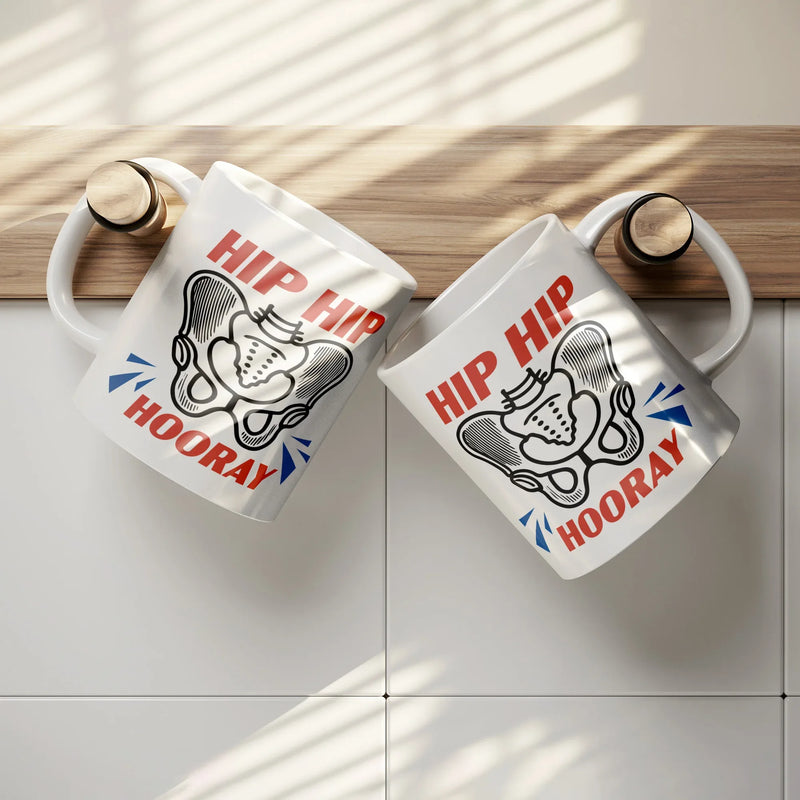 Hip Hip Hooray Recovery Ceramic Mug 11 oz White - Panvola