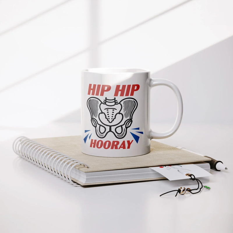Hip Hip Hooray Recovery Ceramic Mug 11 oz White - Panvola