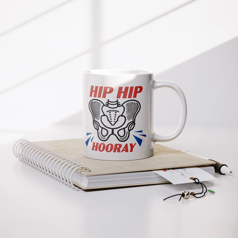 Hip Hip Hooray Recovery Ceramic Mug 11 oz White