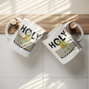 Holy Blockamole Volleyball Ceramic Mug 11 oz White - Panvola