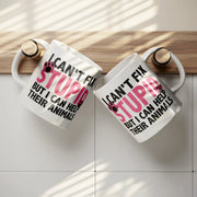 I Can't Fix Stupid But I Can Help Their Animals Ceramic Mug 11 oz White - Panvola