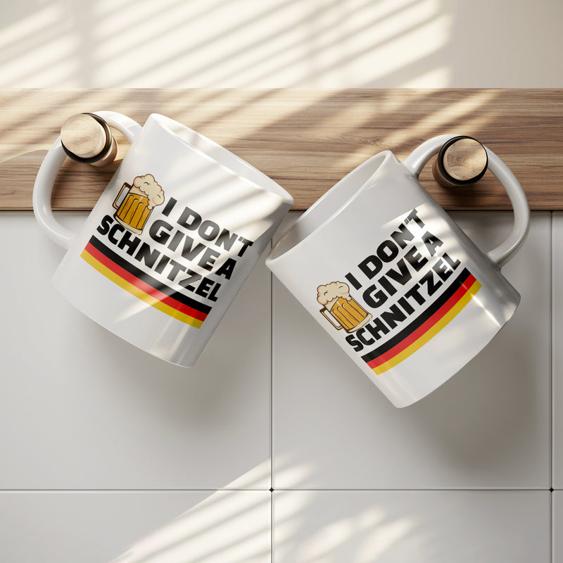 I Don't Give A Schnitzel Ceramic Mug 11 oz White.