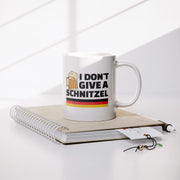 I Don't Give A Schnitzel Ceramic Mug 11 oz White.