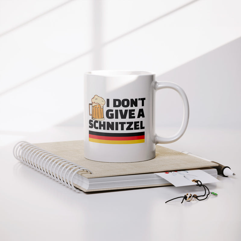 I Don't Give A Schnitzel Ceramic Mug 11 oz White.
