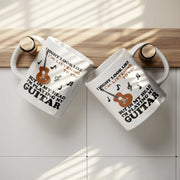 I Might Look Like I'm Listening To You But In My Head I'm Playing My Guitar Ceramic Mug 11 oz White - Panvola