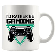 I’d Rather Be Gaming Ceramic Mug 11 oz White - Panvola