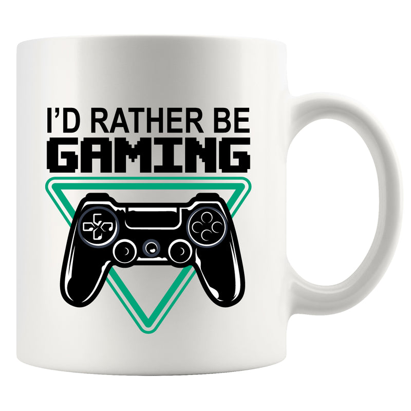 I’d Rather Be Gaming Ceramic Mug 11 oz White