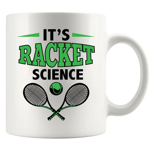 It's Racket Science Ceramic Mug 11 oz White - Panvola