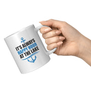 It's Always Happy Hour at the Lake Coffee Mug 11 oz White.