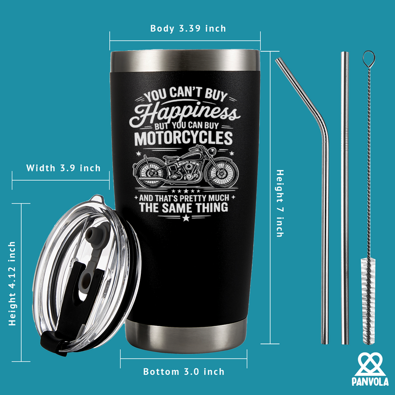 You Can't Buy Happiness But You Can Buy Motorcycle Tumbler 20oz