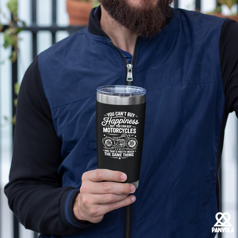 You Can't Buy Happiness But You Can Buy Motorcycle Tumbler 20oz