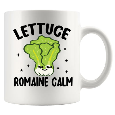 Lettuce Romaine Calm Ceramic Mug 11 oz White