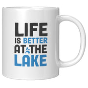 Life is Better at The Lake Coffee Mug 11 oz White.