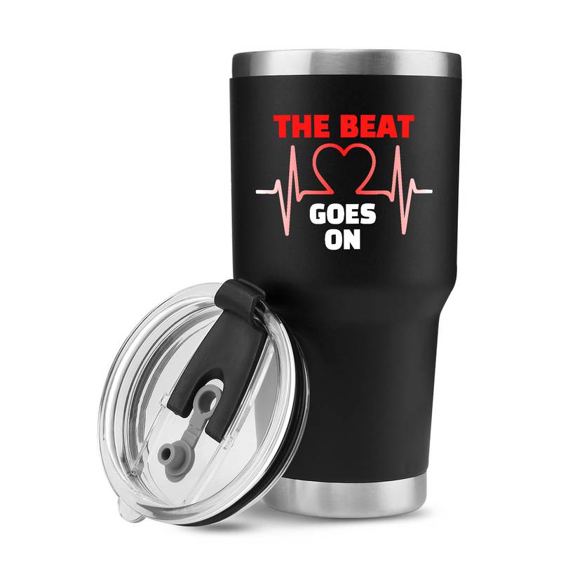 Panvola The Beat Goes On Heart Surgery Gifts Tumbler