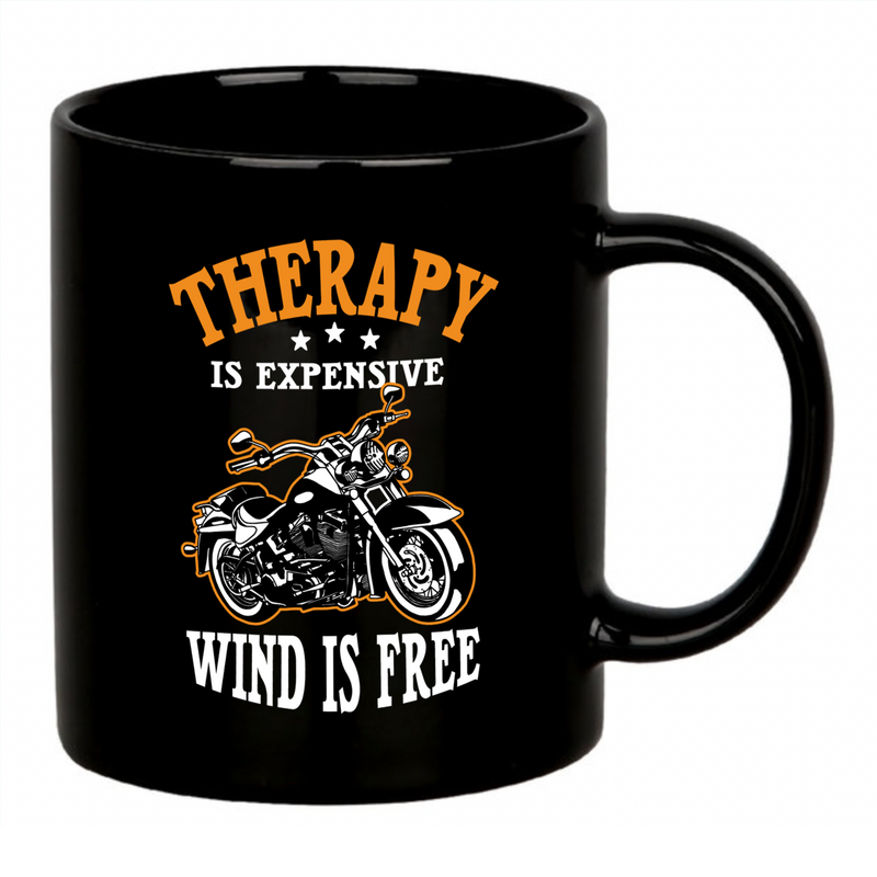 Panvola Therapy Is Expensive Wind Is Free Ceramic Mug 11 oz