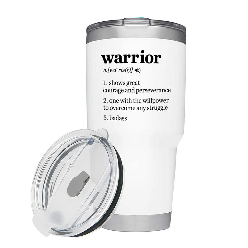 Warrior Definition Cancer Survivor Gifts Vacuum Insulated Tumbler