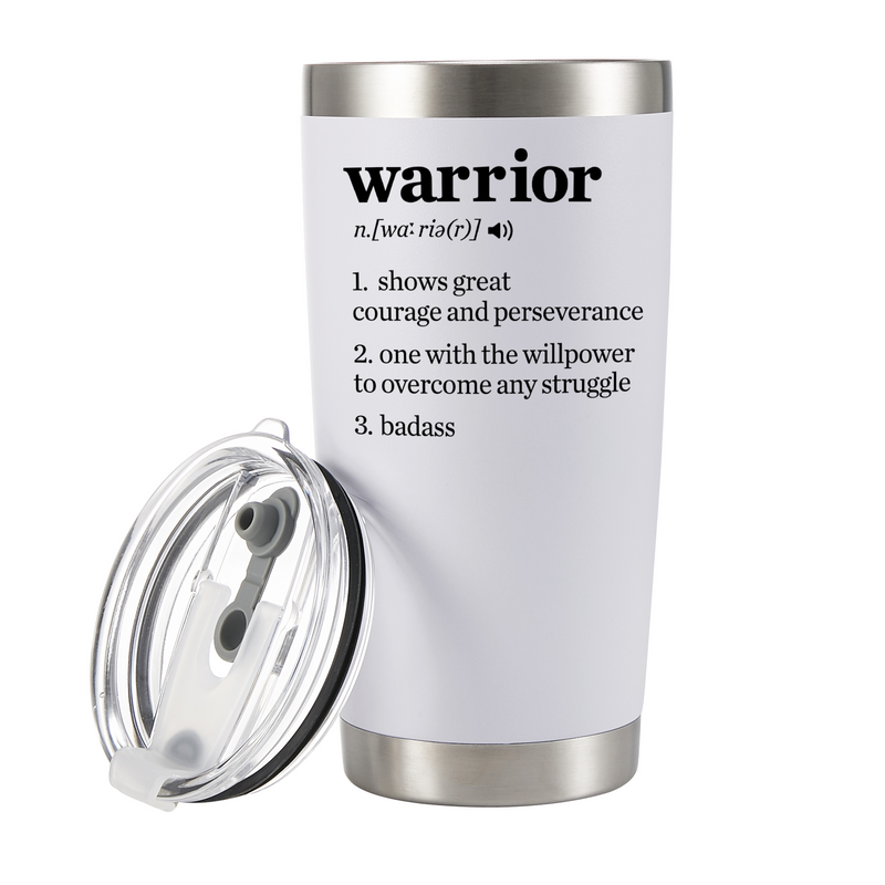 Warrior Definition Cancer Survivor Gifts Vacuum Insulated Tumbler