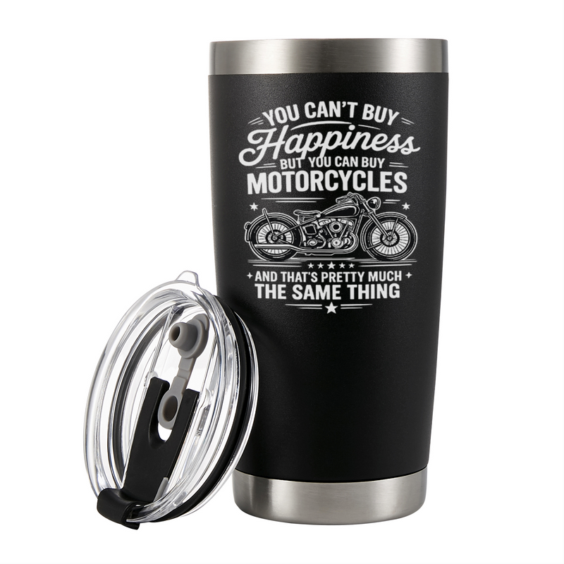 You Can't Buy Happiness But You Can Buy Motorcycle Tumbler 20oz