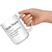 Male Nurse Definition Mug Murse Coffee Mug 15 oz White - Panvola