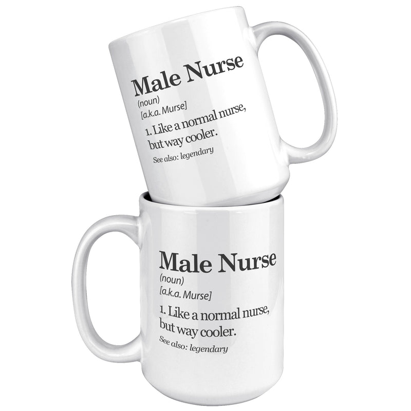Male Nurse Definition Mug Murse Coffee Mug 15 oz White