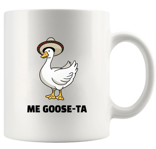 Me Goose Ta Ceramic Mug 11 oz White - Panvola