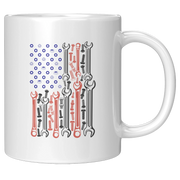 Mechanic Flag Ceramic Mug 11 oz White - Panvola