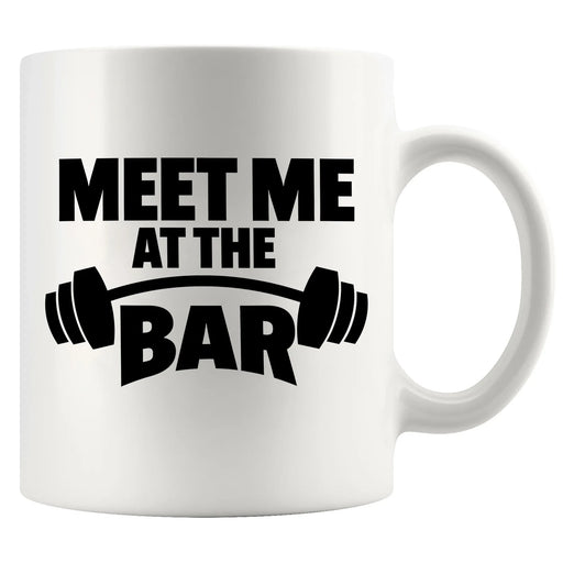 Meet Me At The Bar Ceramic Mug 11 oz White - Panvola