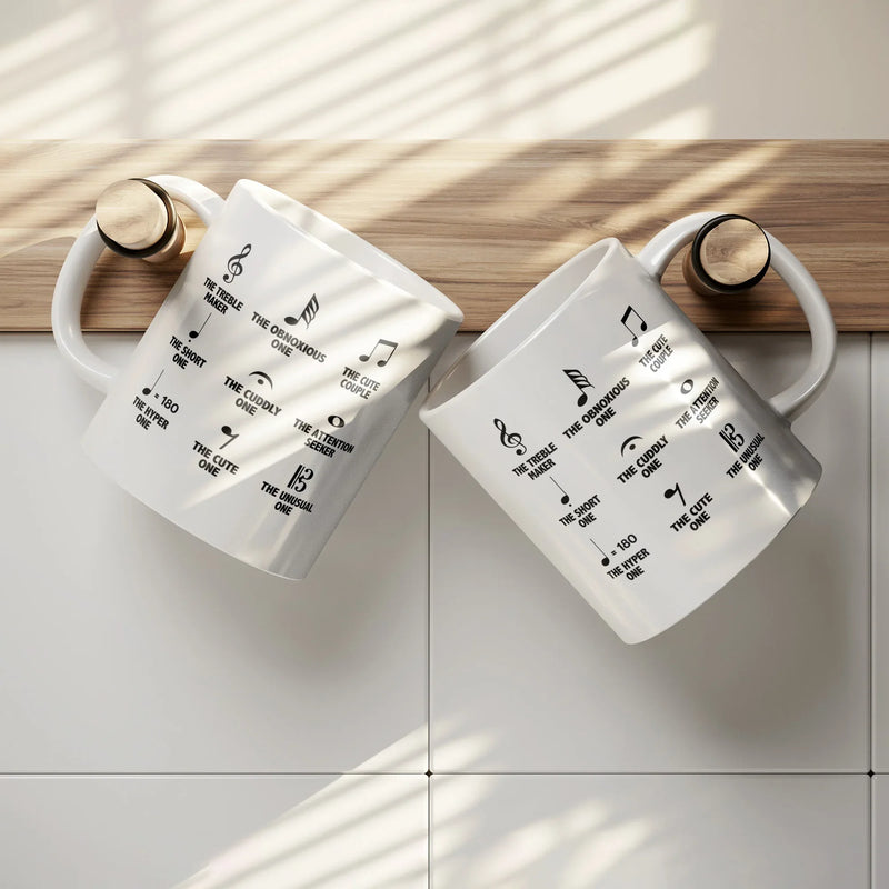 Musical Notes Symbol Definition Ceramic Mug 11 oz White - Panvola