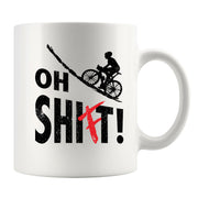 Oh Shift Biker Gifts Ceramic Mug 11oz White.