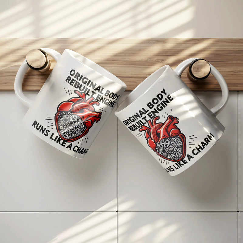 Original Body Rebuilt Engine Ceramic Mug 11 oz White - Panvola