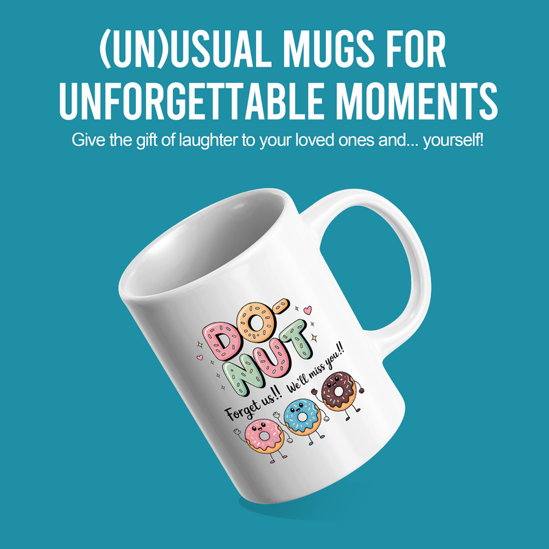Do-Nut Forget Us Retirement Gift Ceramic Mug 11oz White