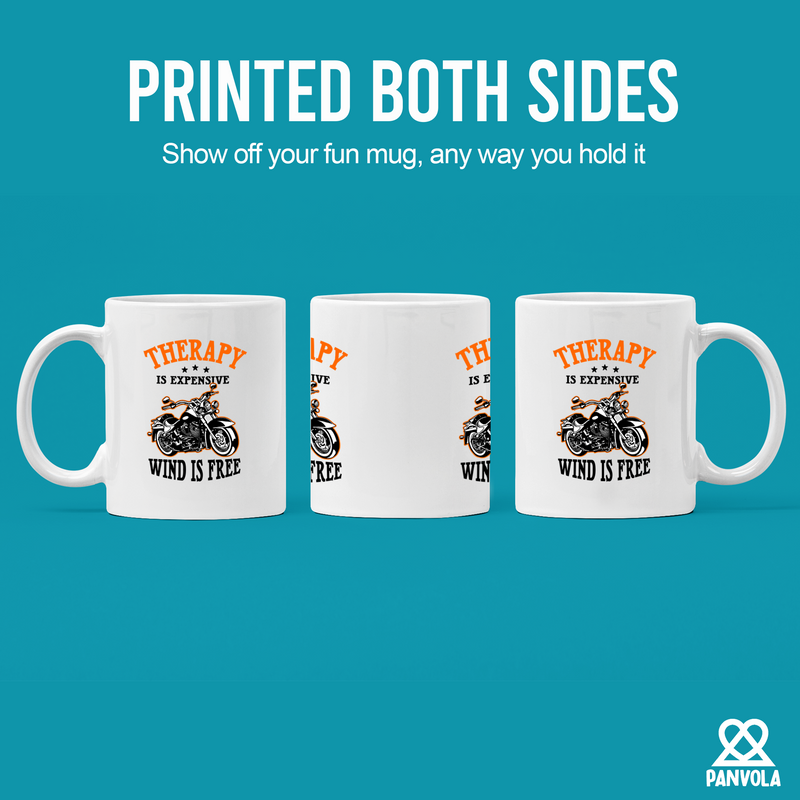 Panvola Therapy Is Expensive Wind Is Free Ceramic Mug 11 oz