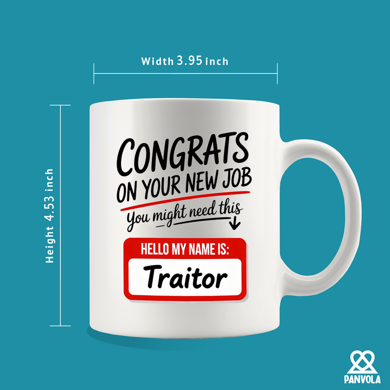 Panvola Congrats On Your New Job Coworker Leaving Mug 11oz White