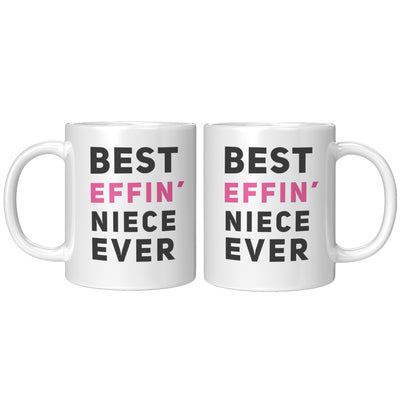 Panvola Best Effin' Niece Ever From Aunt Auntie Uncle Cousin Family Novelty Ceramic Coffee Mug White 11 oz Graduation Birthday Christmas Drinkware