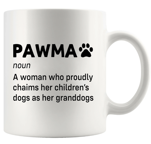 Pawma Definition Ceramic Mug 11 oz White - Panvola