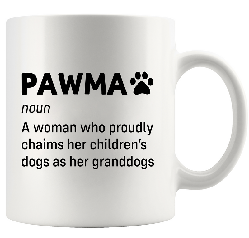 Pawma Definition Ceramic Mug 11 oz White